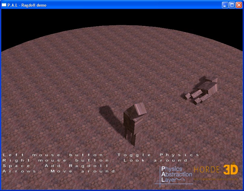 PAL Physics with Horde3d